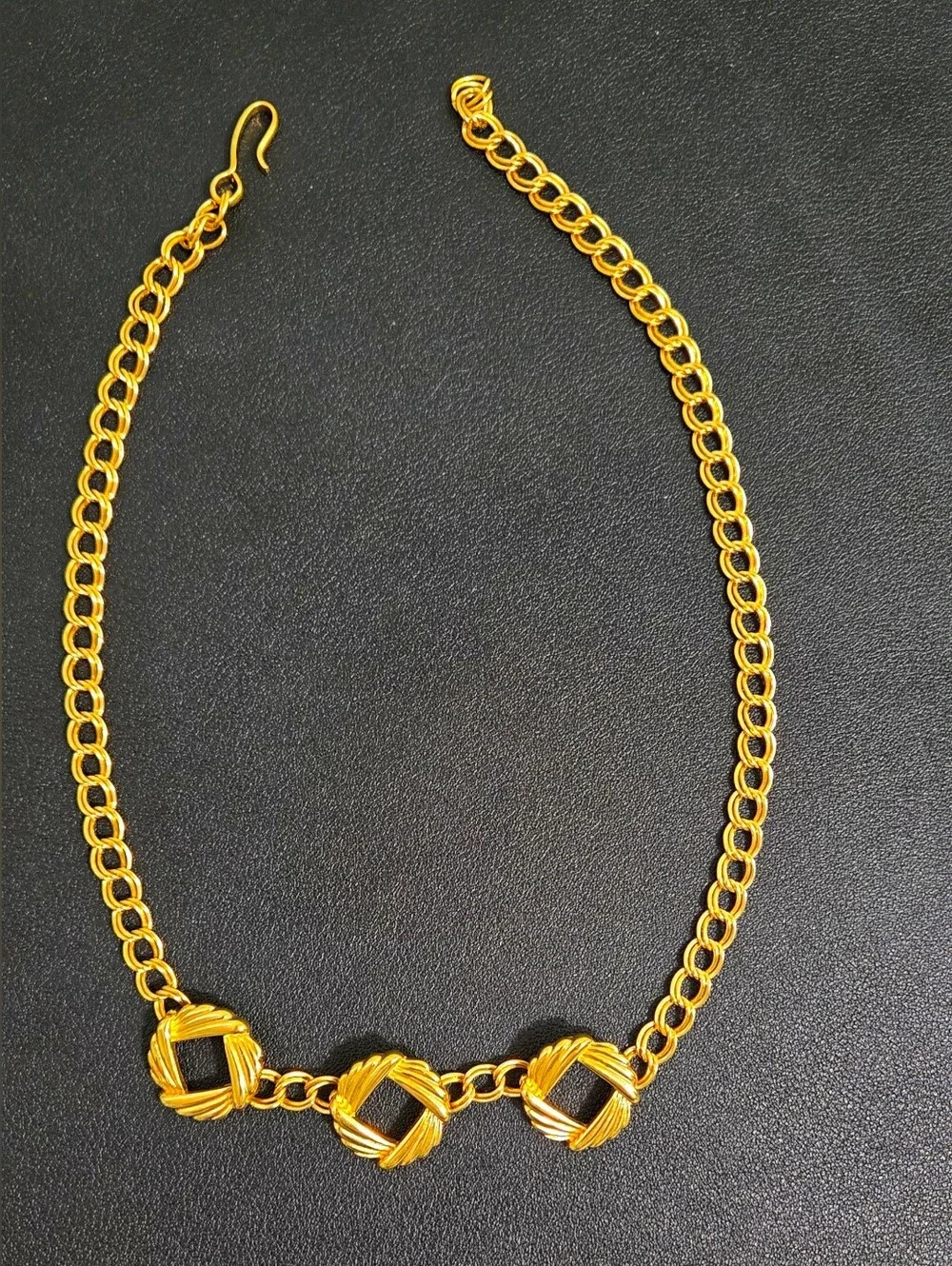 Monet Gold Triple Knot Statement Necklace